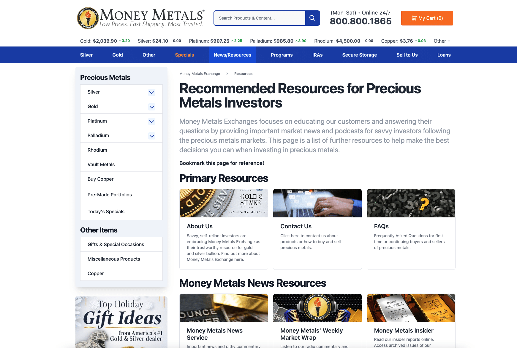 money metals exchange